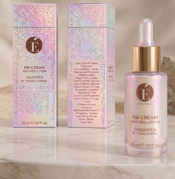 EMMAT Anti-Pollution BB Cream — the dropper bottle beside its box